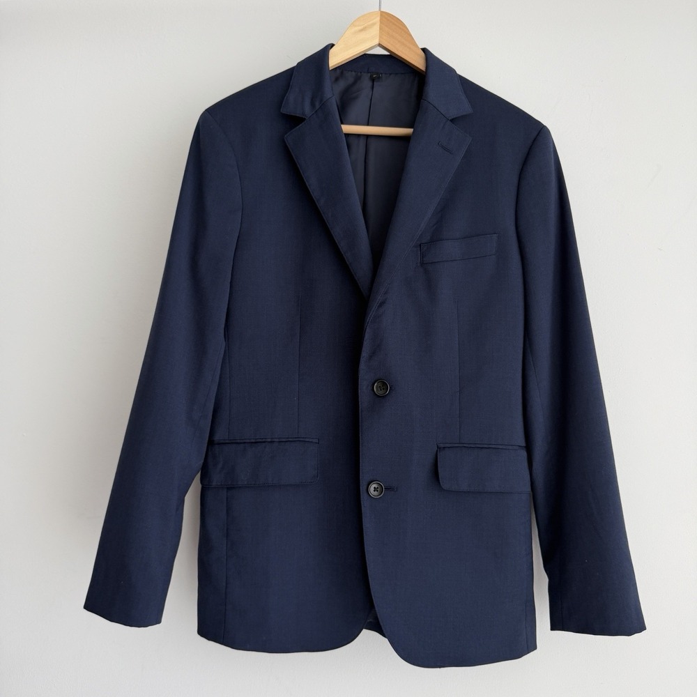 Bonobos Blazer Jacket Mens 36R Navy Slim Fit Wool Stretch Suit Sport Coat